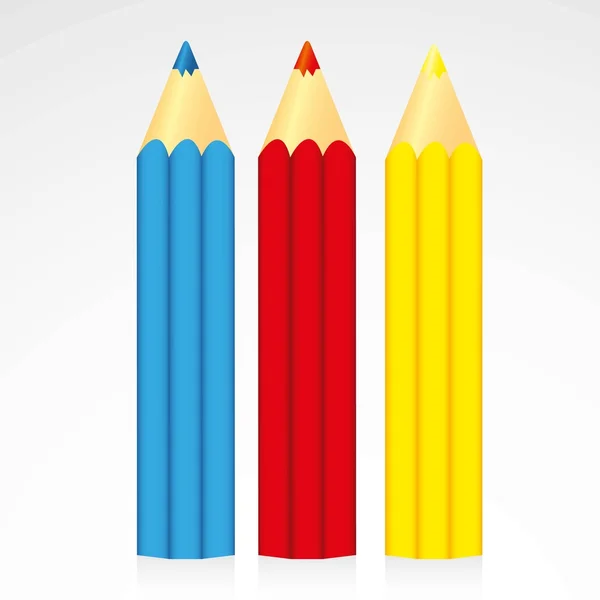 Lápices de colores pequeños — Vector de stock