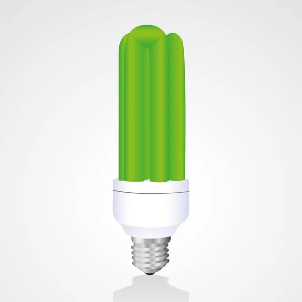 Gröna sparare lampa — Stock vektor