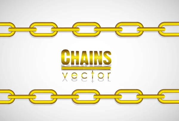 Zlaté řetězy, — Stockový vektor