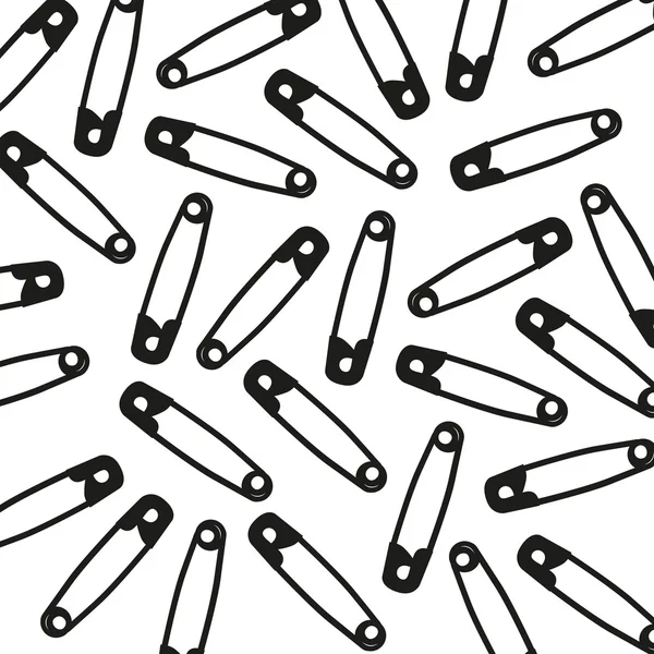 Pattern of safety pin — Stock Vector