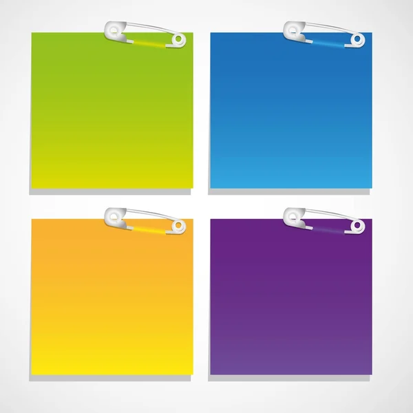 Colored sheets — Stock Vector