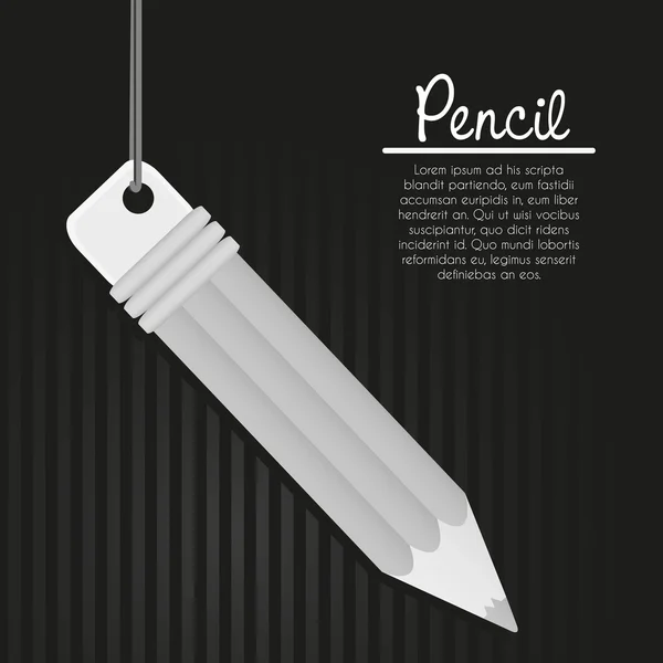 Eleganter Bleistift — Stockvektor