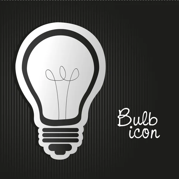 Label light bulb — Stock Vector