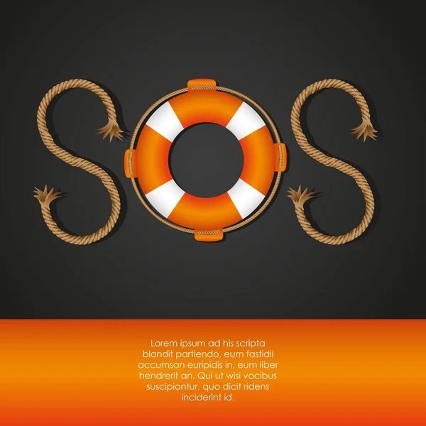 Señal SOS — Archivo Imágenes Vectoriales