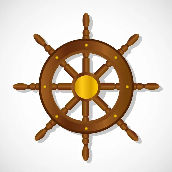 Лодка руля — стоковый вектор