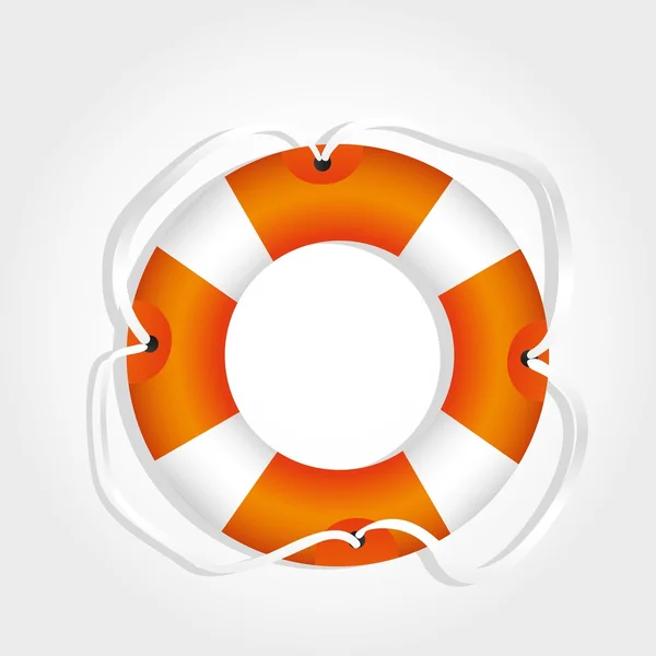 Float orange and white — Stock Vector