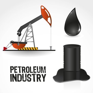 icons in the oil industry clipart