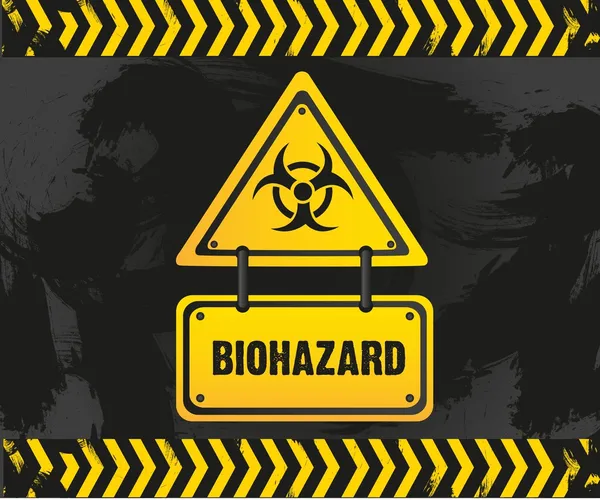 Biohazardteken — Stockvector