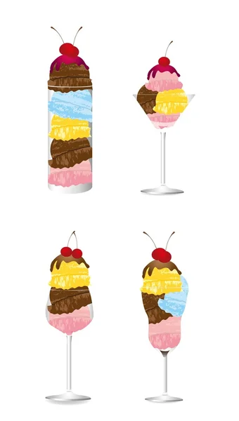 アイスクリームのアイコン — ストックベクタ