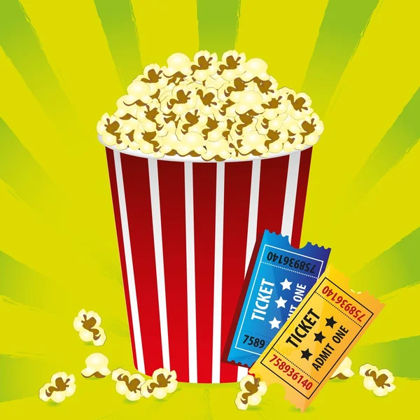 Illustration von Popcorn — Stockvektor