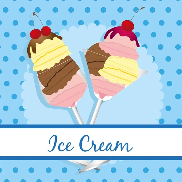 Мітка морозива — стоковий вектор