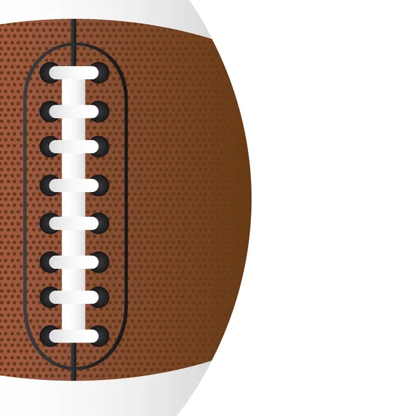 American football close up — Stock Vector