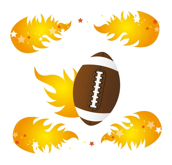 Stock vector american football