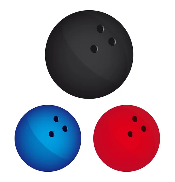 Bowling ball vector — Stock Vector