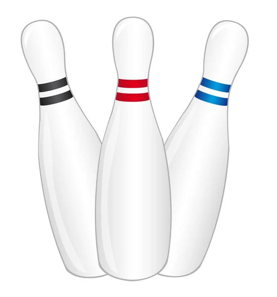 Bowling pin vektor — Stockový vektor