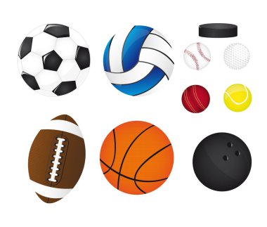 sports balls clipart