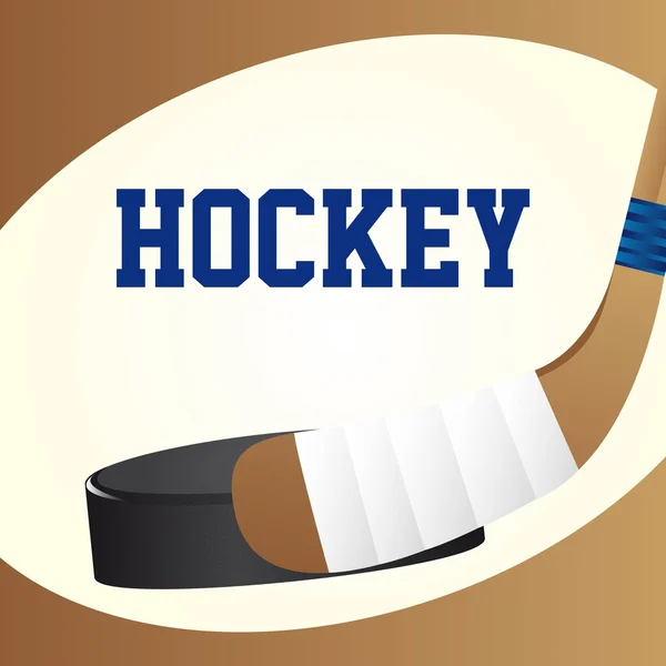 Hockey su — Vettoriale Stock