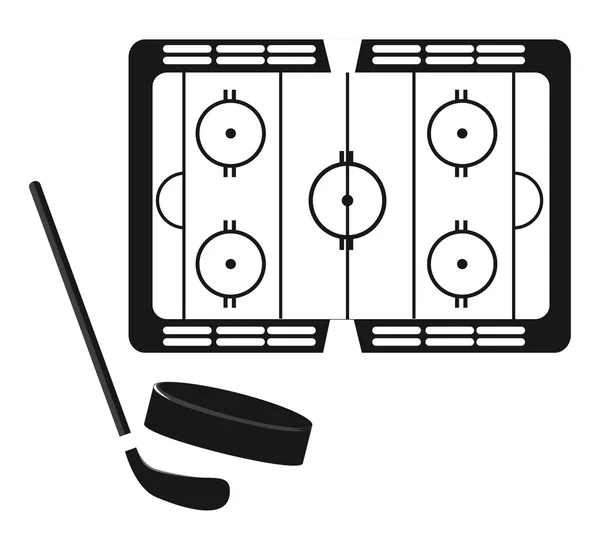 Terrain de hockey — Image vectorielle