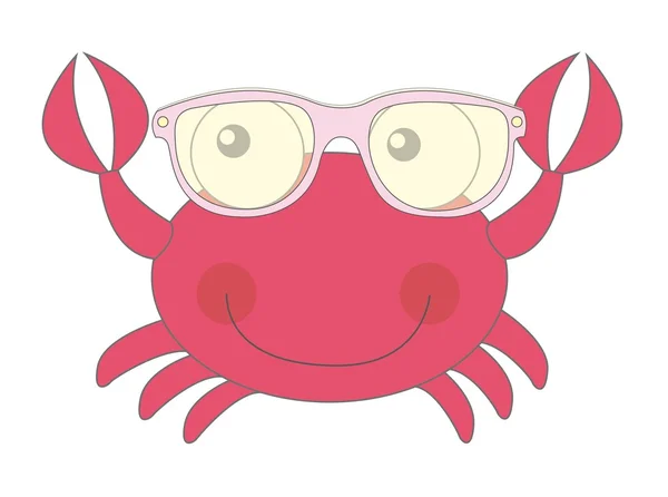 stock vector cute crab