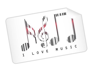 music bar code clipart