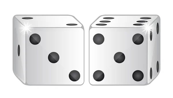 Вектор двух кубиков — стоковый вектор