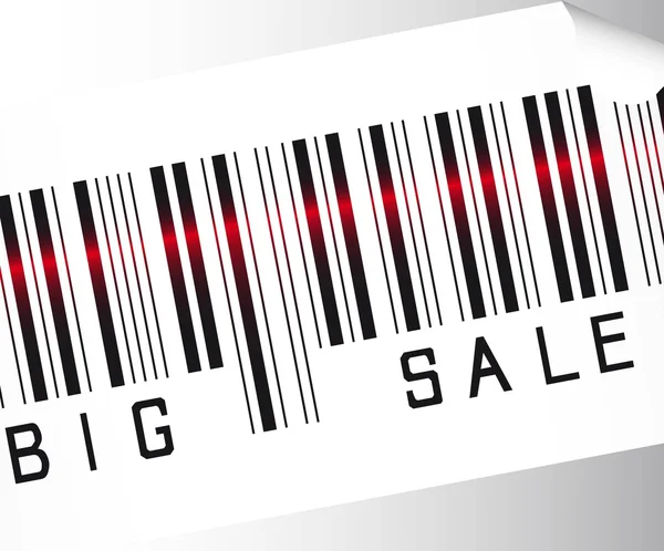 Big sale bar code — Stock Vector