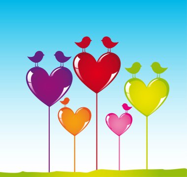 Love birds clipart