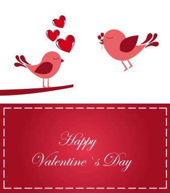 Love and birds clipart