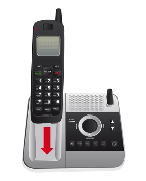 Telefon bezprzewodowy — Wektor stockowy