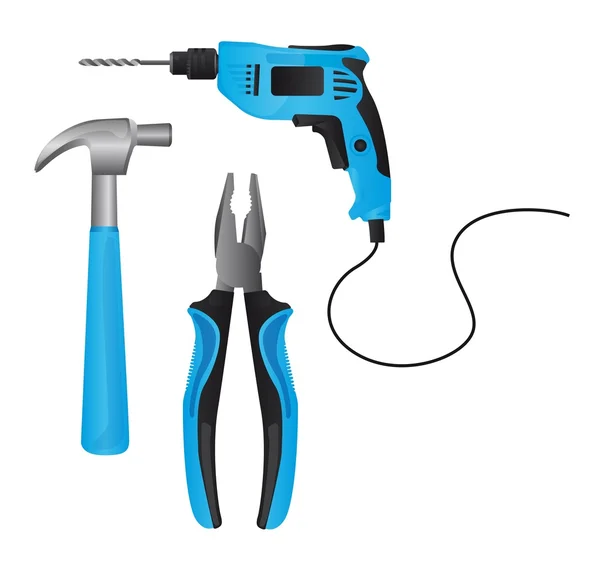Blauwe tools — Stockvector