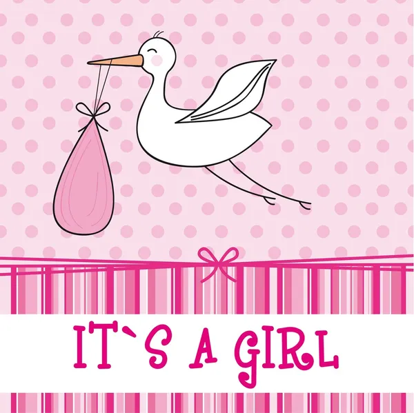 Its a girl — Stock Vector