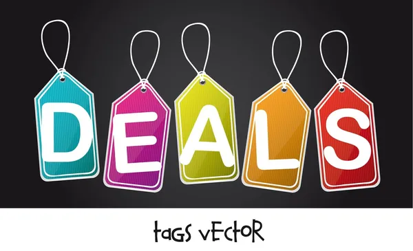 Deals tags — Stock Vector