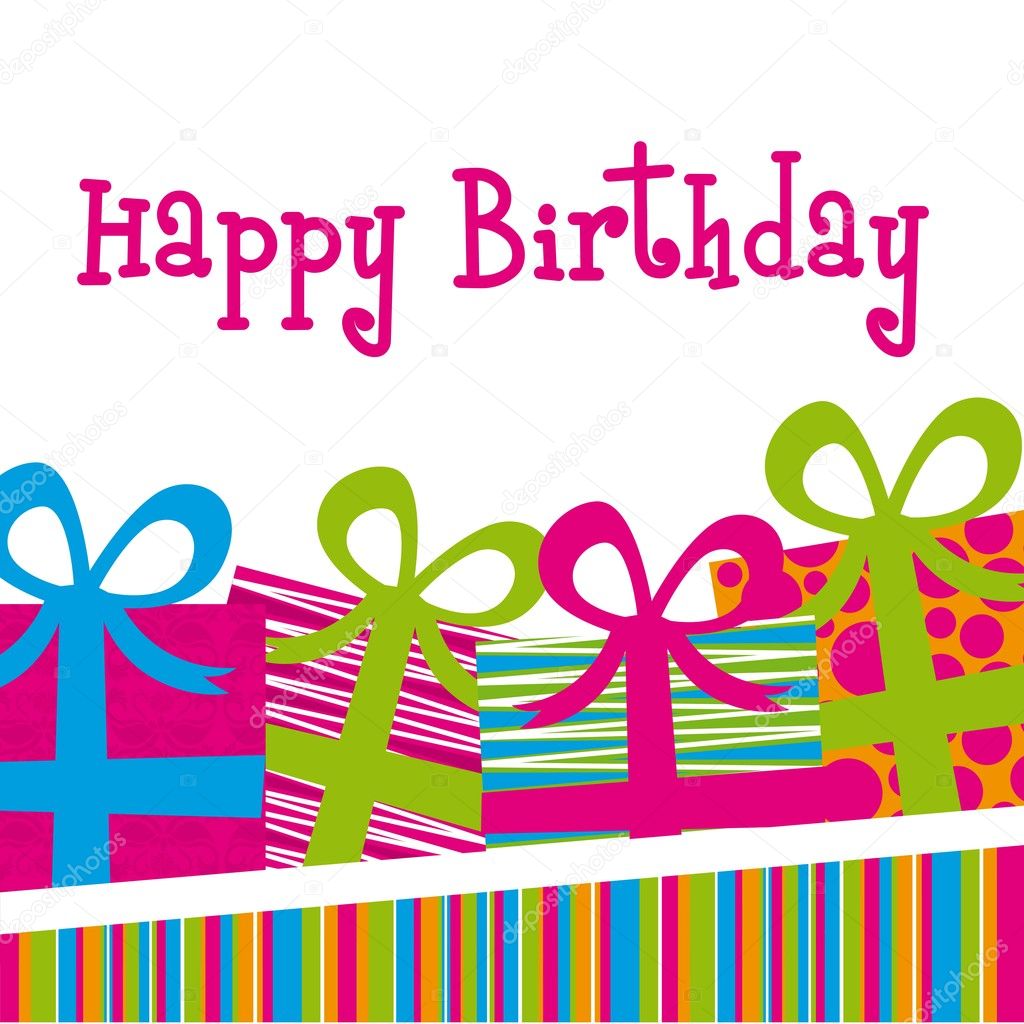 Happy birthday card — Stock Vector © grgroupstock 8907187