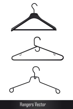 hangers vector clipart