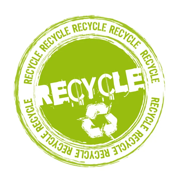 Recycle stempel — Stockvector