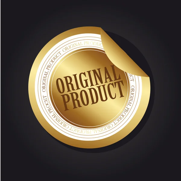 Original product label — Stock Vector