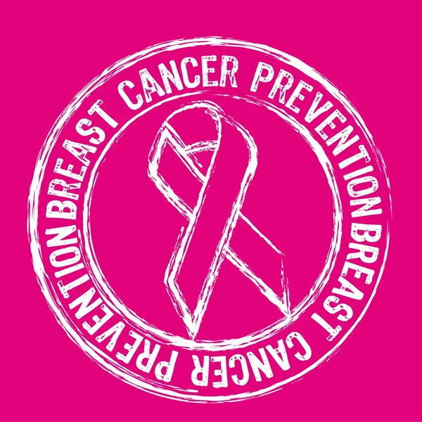 Preventie van de kanker van de borst — Stockvector