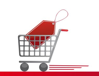 Alışveriş arabası.