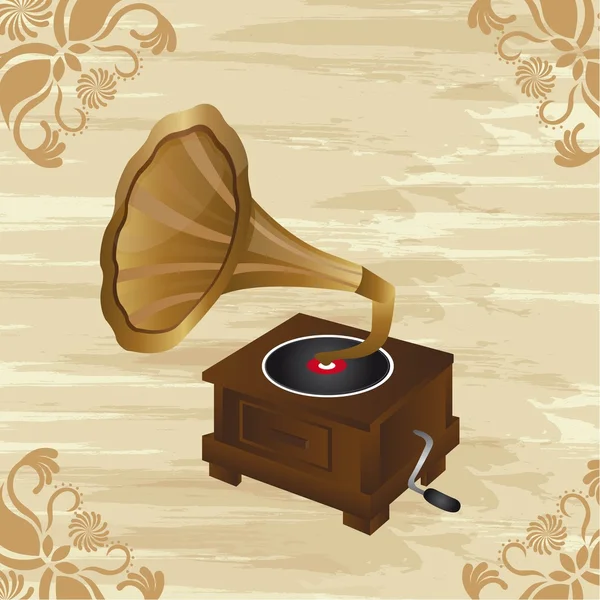 Gramophone — Stockvector