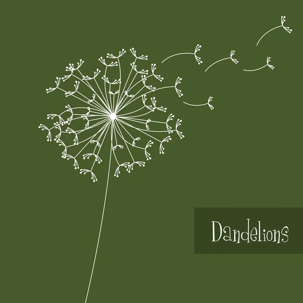 Dandelions — Stock Vector