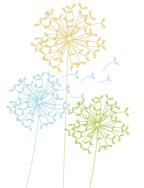 Dandalions — Stock Vector