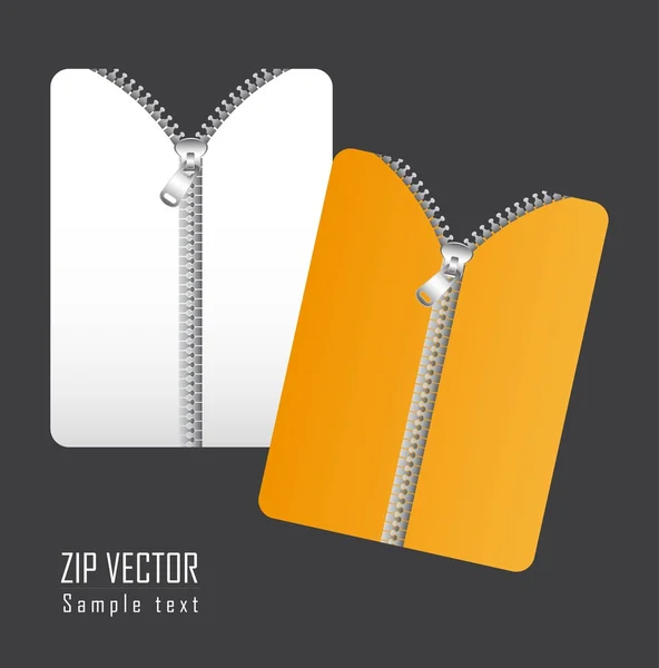Zip vektor — Stockový vektor