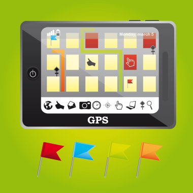 gps vector clipart