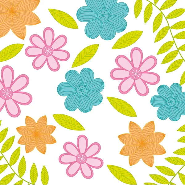 Fleurs mignonnes — Image vectorielle
