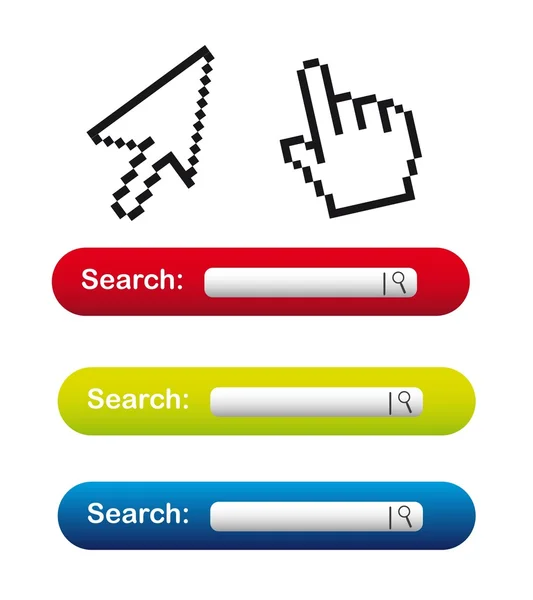 Search buttons — Stock Vector