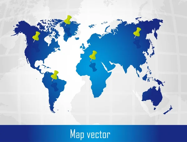 Karta vektor — Stock vektor