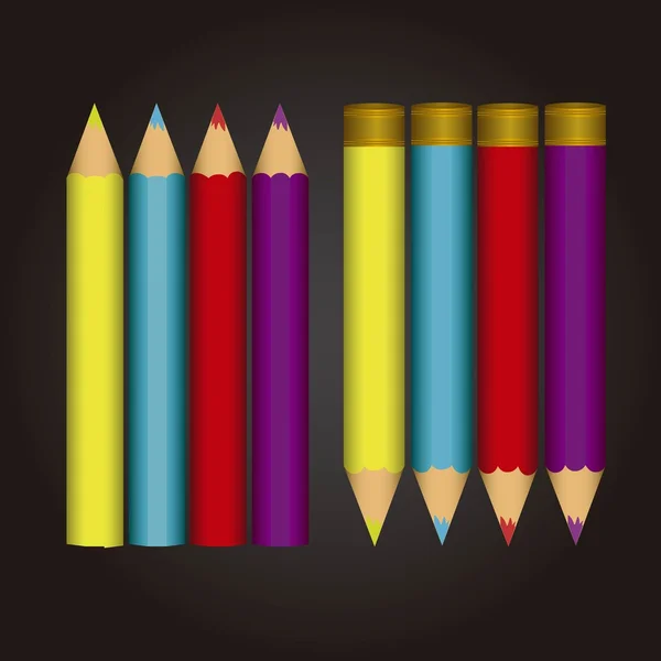 Colored Pencil — Stock Vector