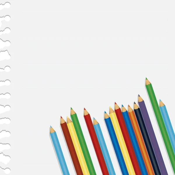 Colored pencils — Stock Vector