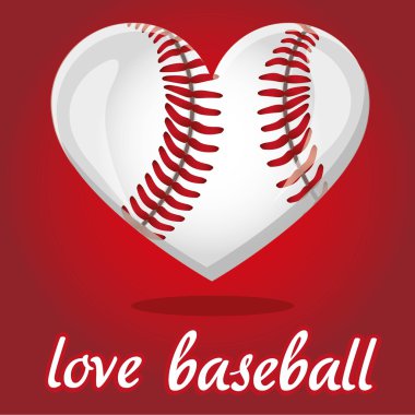 Heart Shaped Baseball Free Vector Eps Cdr Ai Svg Vector Illustration Graphic Art