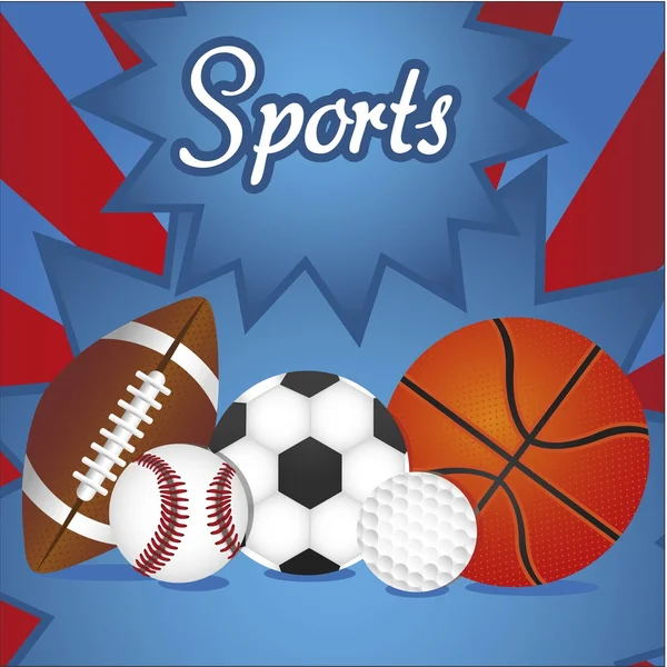 Grupy sportowe piłki — Wektor stockowy
